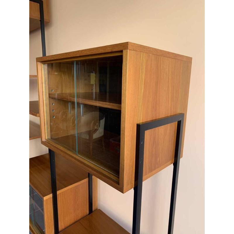 Wall Unit MDK en Teck, Etagère Vintage Modulable, Design Style Scandinave, 1960s