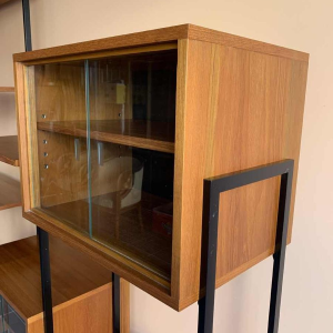 Wall Unit MDK en Teck, Etagère Vintage Modulable, Design Style Scandinave, 1960s