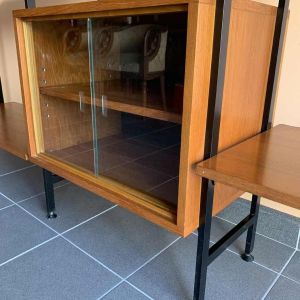 Wall Unit MDK en Teck, Etagère Vintage Modulable, Design Style Scandinave, 1960s