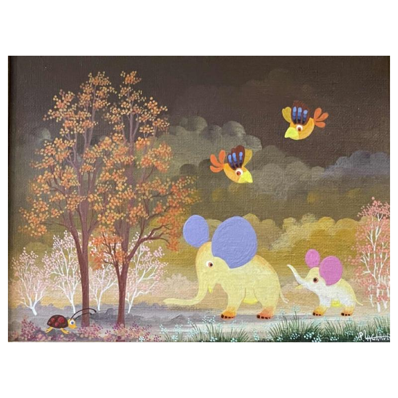 Jean-Pierre LAGARDE (1937-2022): «  Les éléphants » 1982