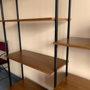 MDK Teak Wall Unit, Vintage Modular Shelf, Scandinavian Design Style, 1960s