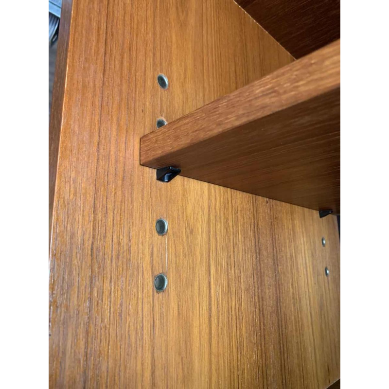 Wall Unit MDK en Teck, Etagère Vintage Modulable, Design Style Scandinave, 1960s