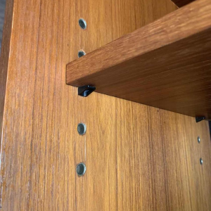 MDK Teak Wall Unit, Vintage Modular Shelf, Scandinavian Design Style, 1960s