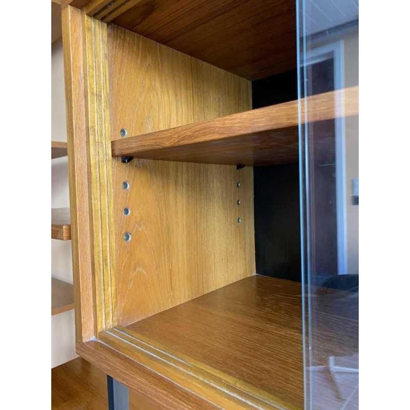 MDK Teak Wall Unit, Vintage Modular Shelf, Scandinavian Design Style, 1960s