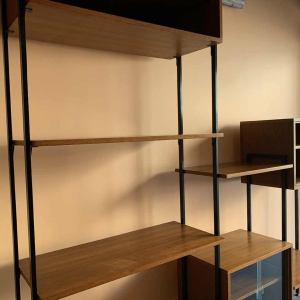 MDK Teak Wall Unit, Vintage Modular Shelf, Scandinavian Design Style, 1960s