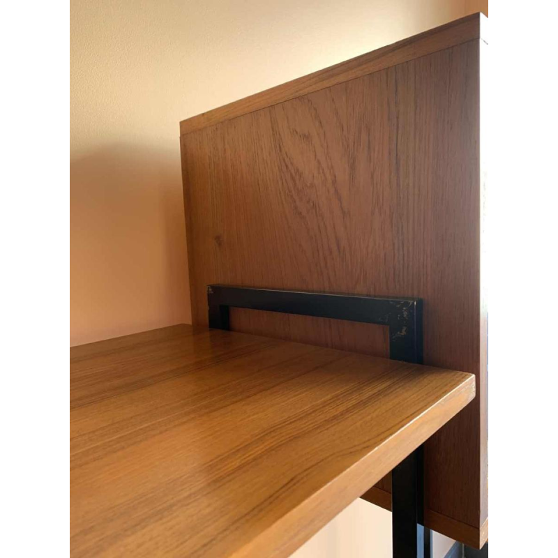 MDK Teak Wall Unit, Vintage Modular Shelf, Scandinavian Design Style, 1960s