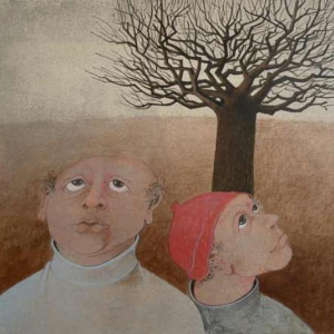 Jean-Pierre FELIX (1938-) 2 figuren gedateerd 1980 gemengde techniek