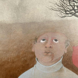 Jean-Pierre FELIX (1938-) 2 personnages daté 1980 technique mixte