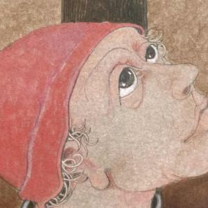 Jean-Pierre FELIX (1938-) 2 personnages daté 1980 technique mixte