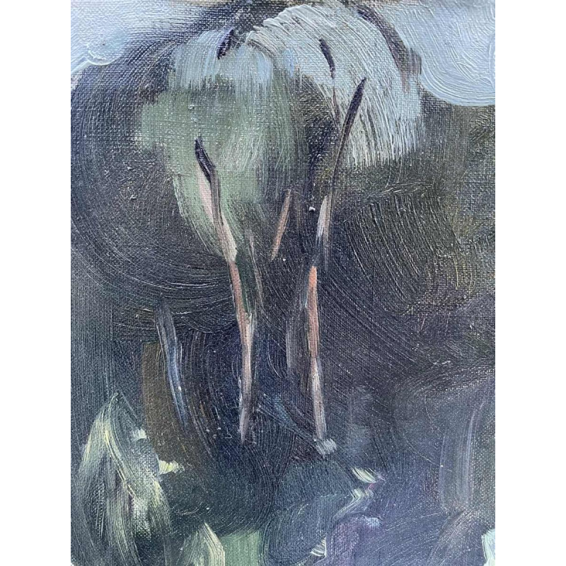 Louise BOXUS -CHEVY « Paysage ardennais » huile sur toile