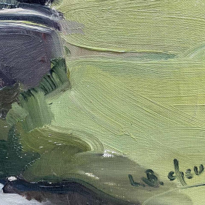 Louise BOXUS -CHEVY « Paysage ardennais » huile sur toile