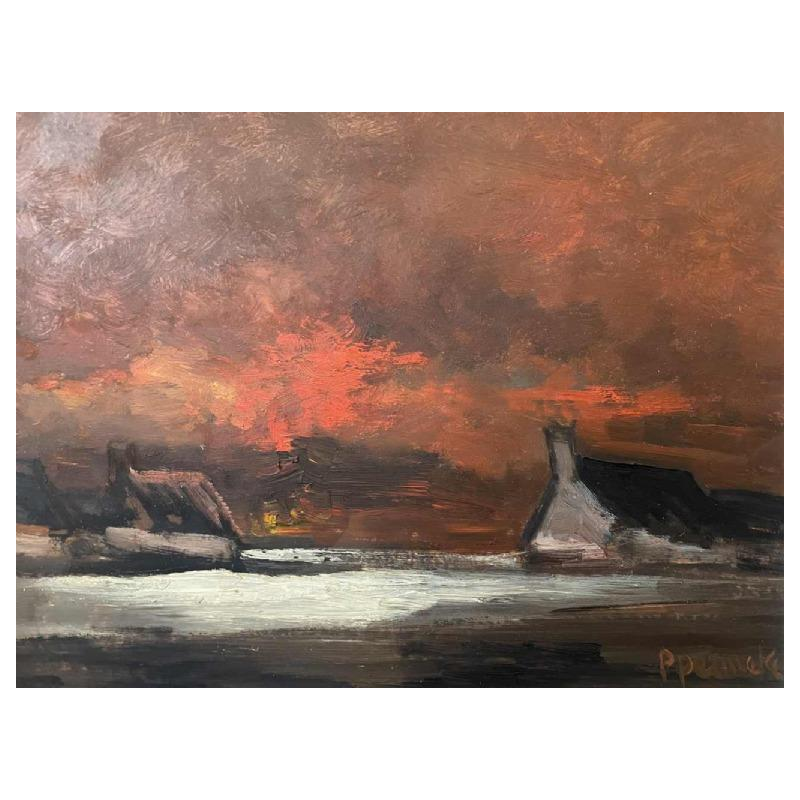 Paul PERMEKE (1918-1990): « Polders sous la neige »