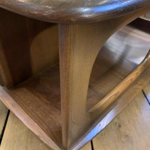 Vintage salontafel / salontafel, Scandinavisch design, lades opbergwielen, jaren