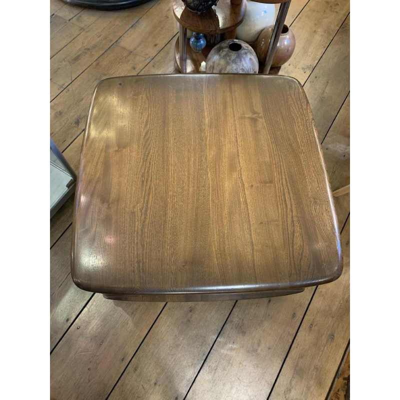 Vintage coffee / living room table, Scandinavian design, drawers storage wheels