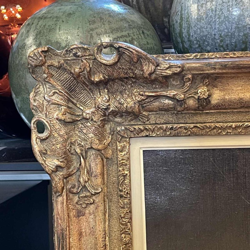 Jean-Baptiste Scoriel "Dorpslandschap in de sneeuw" Olieverf op doek, 1948