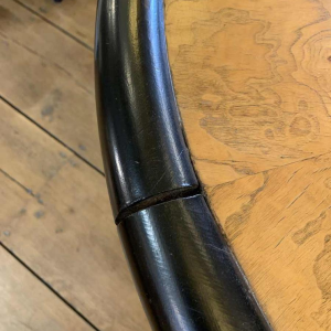 De Coene (attribuÃ©) Table Basse Ronde Tournante Art DÃ©co, Loupe d'Erable & EbÃ¨ne