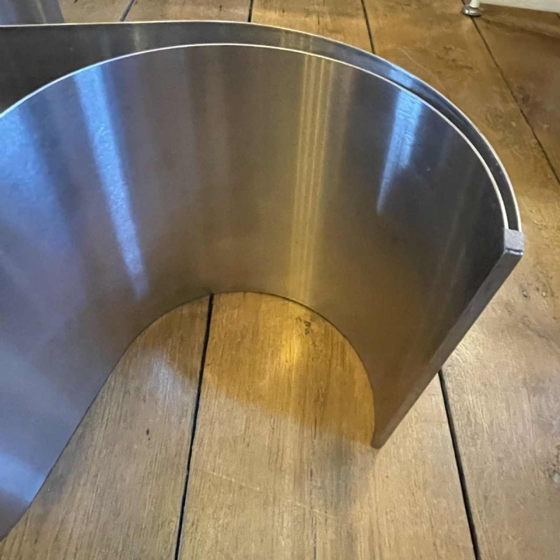 PATRICE MAFFEI & KAPPA " Comète " Coffee Table / Lounge, Stainless Steel, 1971