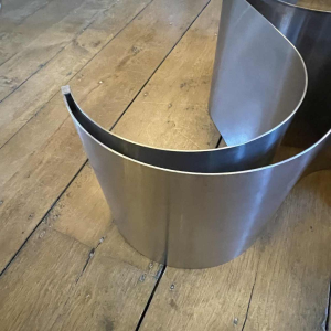 PATRICE MAFFEI & KAPPA " Comète " Coffee Table / Lounge, Stainless Steel, 1971