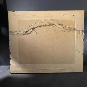 FERNAND ALLARD L'OLIVIER " Procession en Bretagne " Peinture Gouache 1912