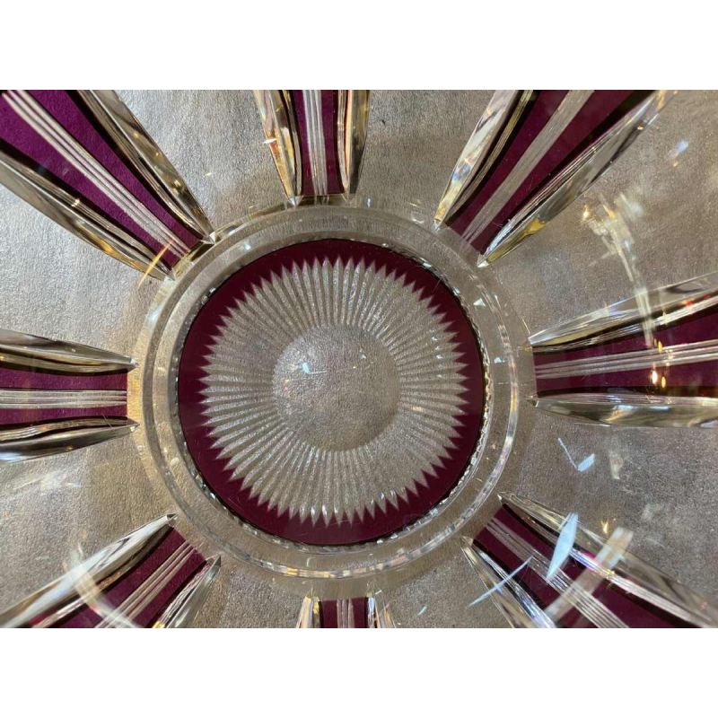 Val Saint-Lambert coupe art déco époque 1925 en cristal création Joseph Simon