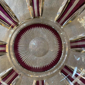 Val Saint-Lambert coupe art déco époque 1925 en cristal création Joseph Simon