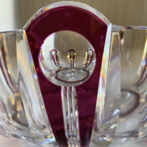 Val Saint-Lambert coupe art déco époque 1925 en cristal création Joseph Simon