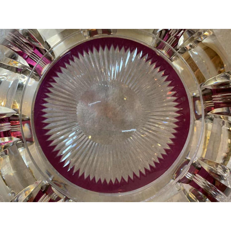 Val Saint-Lambert coupe art déco époque 1925 en cristal création Joseph Simon