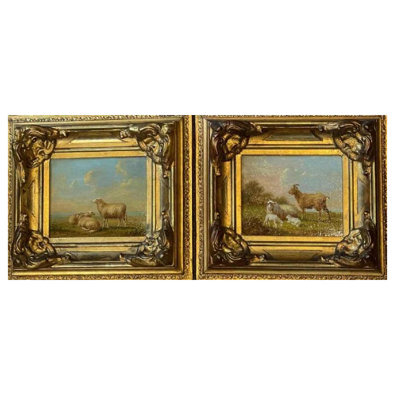 Arthur de WAERHERT (1881-1944) : paire dhuile sur panneau