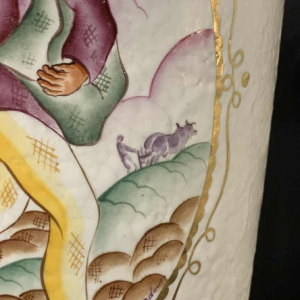 LOUIS RANDOUR Saint Ghislain, Paire de Grands Vases Uniques, CÃ©ramique Art DÃ©co