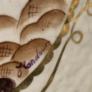 LOUIS RANDOUR Saint Ghislain, paar grote unieke vazen, art deco keramiek 1930s