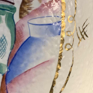 LOUIS RANDOUR Saint Ghislain, Pair of Large Unique Vases, Art Deco Ceramics 1930