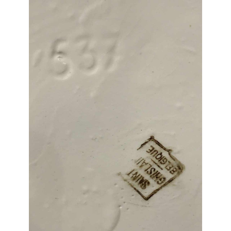 LOUIS RANDOUR Saint Ghislain, Pair of Large Unique Vases, Art Deco Ceramics 1930