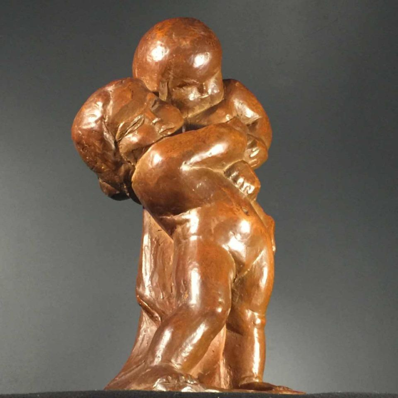 Jean Canneel, " PUTTI "sculpture Chérubins en terre cuite sécessionniste, 1930