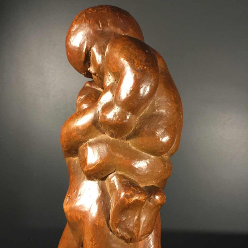 Jean Canneel " PUTTI " sculpture secessionist cherubs, terracotta, 1930