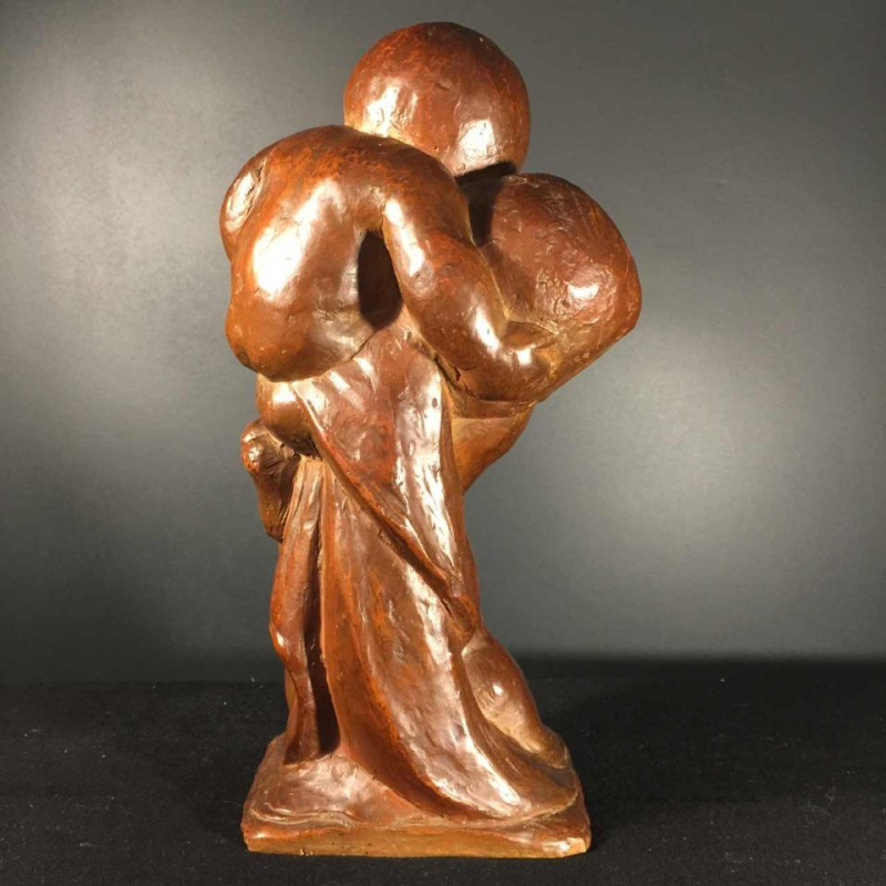 Jean Canneel " PUTTI " sculpture secessionist cherubs, terracotta, 1930