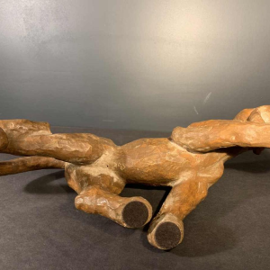 R. POLLIN, Sculpture PanthÃ¨re / Lion / Lionne Art DÃ©co en Terre Cuite, 1930s