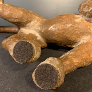 R. POLLIN, Sculpture PanthÃ¨re / Lion / Lionne Art DÃ©co en Terre Cuite, 1930s