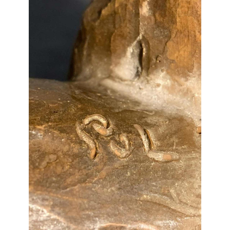 R. POLLIN, Sculpture PanthÃ¨re / Lion / Lionne Art DÃ©co en Terre Cuite, 1930s