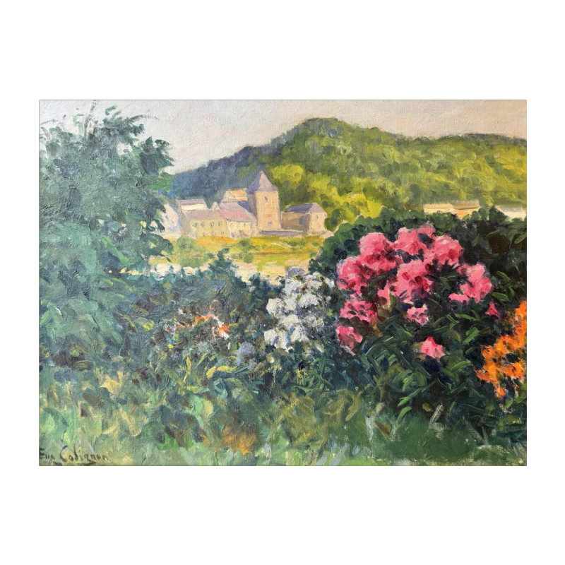 Eugène COLIGNON (1876-1961): « zonnig uitzicht richting Lives-sur-Meuse »
