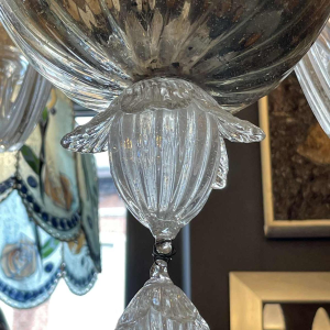 BAROVIER & TOSO / MURANO, Lustre vÃ©nitien en verre Ã  12 bras de lumiÃ¨re 1960s