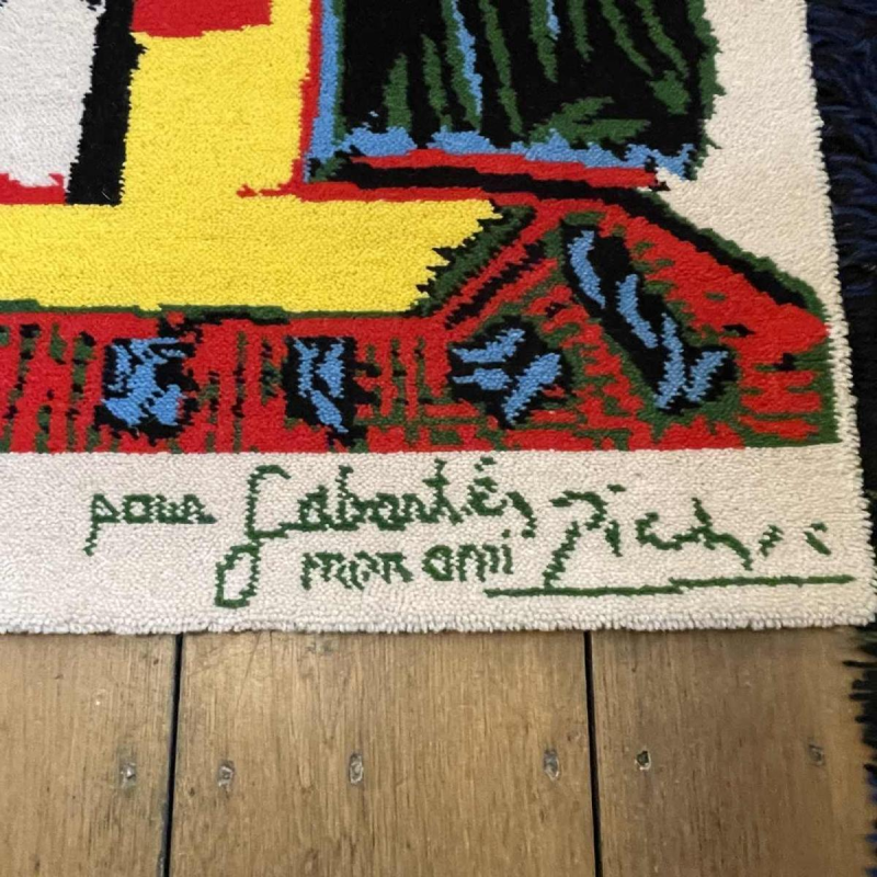 PABLO PICASSO " Portrait de femme au chapeau à pompons " Carpet / Rug by DESSO