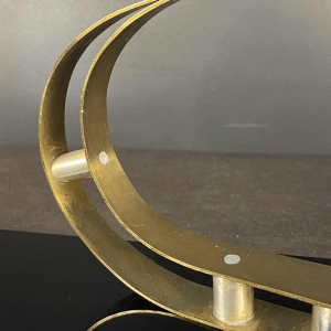 Sculpture Animalière Art Déco " Oiseau " Aluminium / Laiton / Acier, ca 1930s