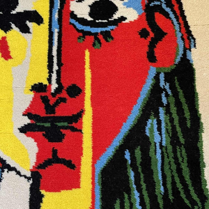 PABLO PICASSO " Portrait de femme au chapeau à pompons " Carpet / Rug by DESSO