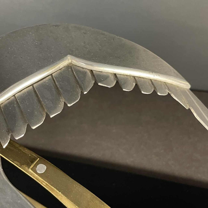 Art Deco Animal Sculpture " Bird " Aluminium / Brass / Steel, ca 1930s