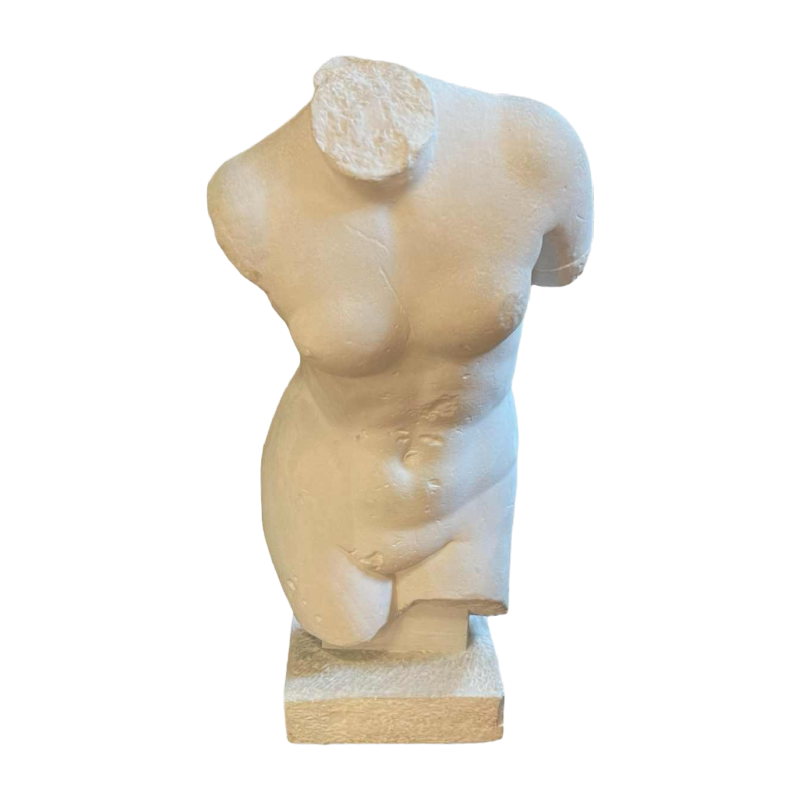 LOLA DI VITO *Grand plâtre d'atelier* sculpture buste de femme, pièce unique