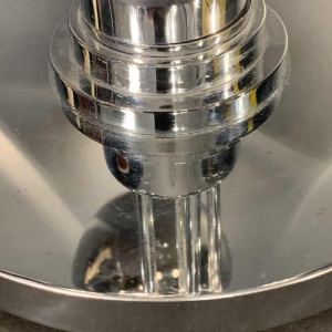 Rare space age "Eyeball" table lamp, chromed steel, 5 light arms, 1970s