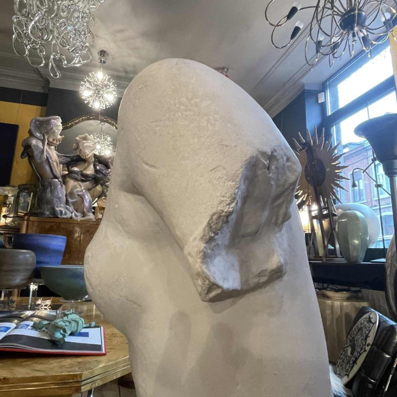 LOLA DI VITO *Grote studio gips* sculptuur buste van vrouw, uniek stuk