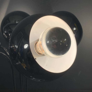 Rare space age "Eyeball" table lamp, chromed steel, 5 light arms, 1970s