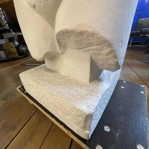 LOLA DI VITO *Large studio plaster* sculpture bust of woman, unique piece