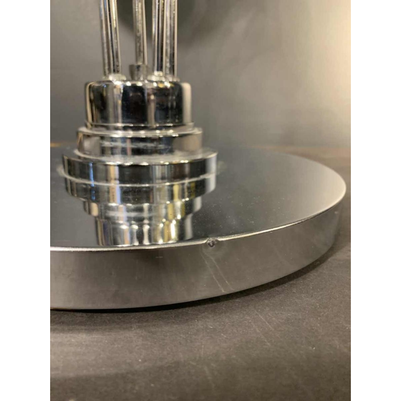 Zeldzame space age "Eyeball" tafellamp, verchroomd staal, 5 lichtarmen, jaren 70